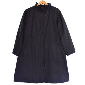 Eileen Fisher Stand Collar Organic Cotton Blend Coat